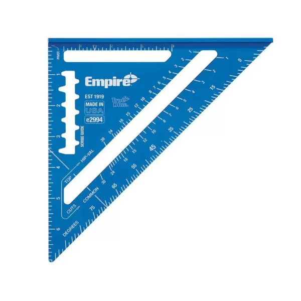 Empire 72 in. Digital Box Level with Case 8 in. Magnetic Torpedo Level and Rafter Square in True Blue