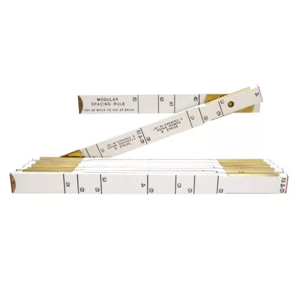 Lufkin 6 ft. x 5/8 in. Masonry Wood Ruler