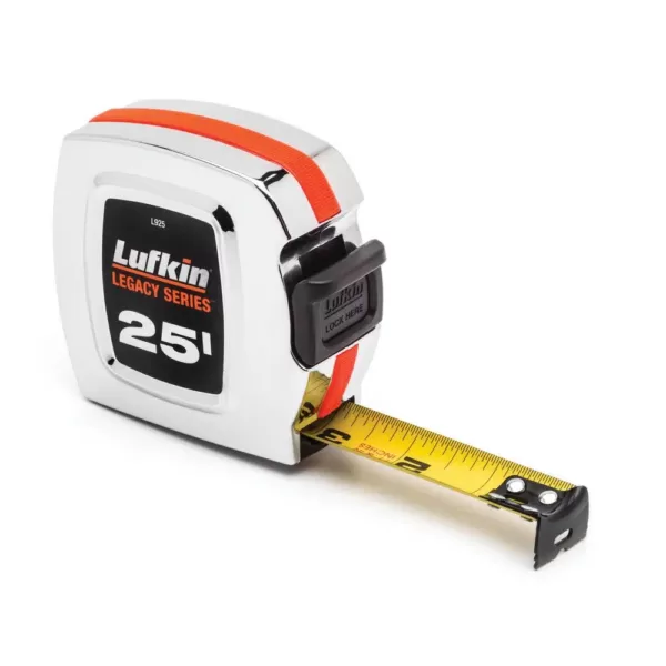 Lufkin Legacy Series 1 in. x 25 ft. Chrome Tape Measure