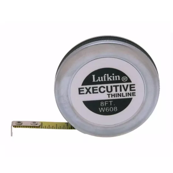 Lufkin 1/4 in. x 8 ft. Executive Thinline Pocket Tape Measure